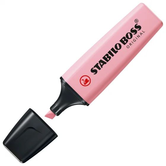 STABILO Boss Original Pastel speedmarker 1 stk Mejselspids Lyserød