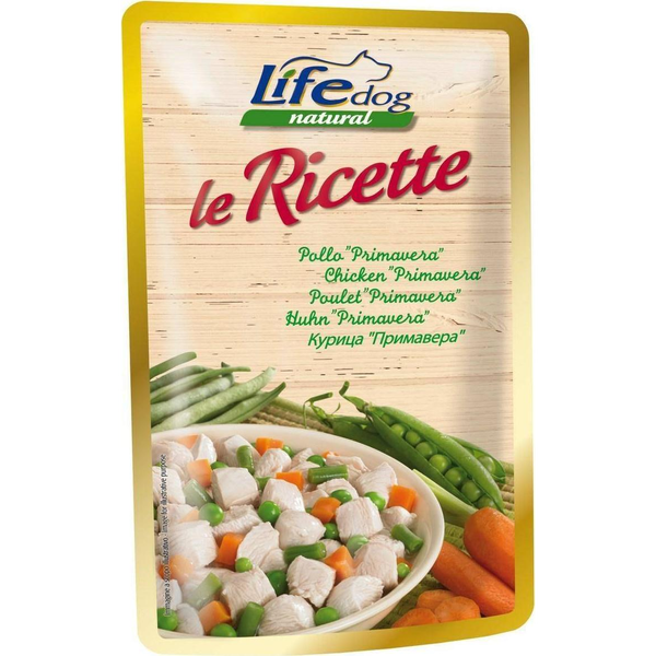  Life Pet Care LIFE DOG sasz.95g CHICKEN + PRIMAVERA LE RICETTE /30