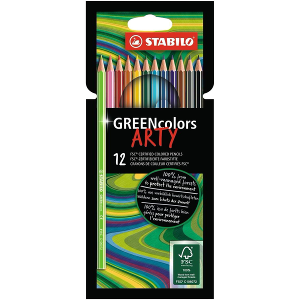 STABILO GREENcolors ARTY Flerfarvet 12 stk
