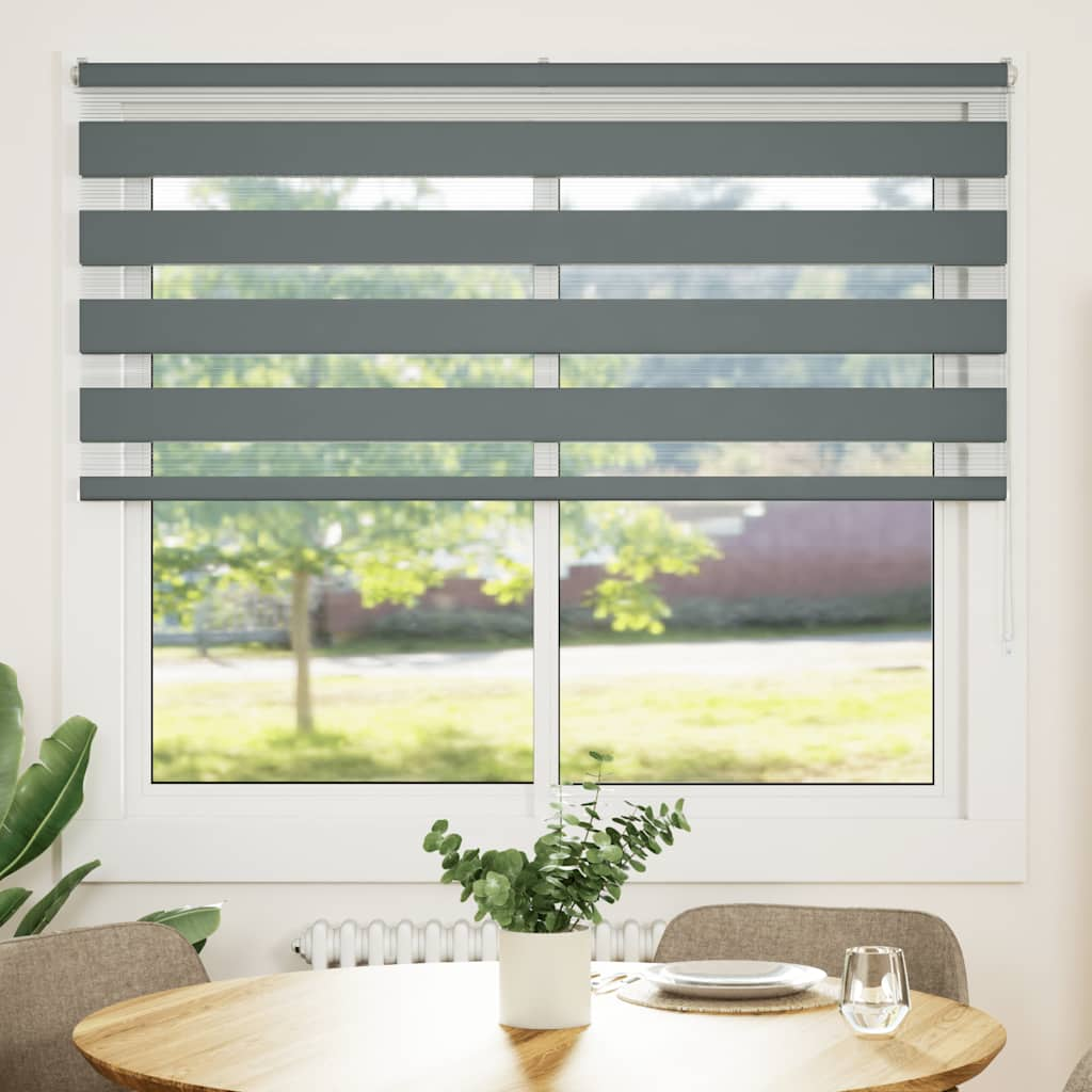 zebrafüggönnyel sötét szürke szövetszélesség 150,9cm poliészter (4014142)