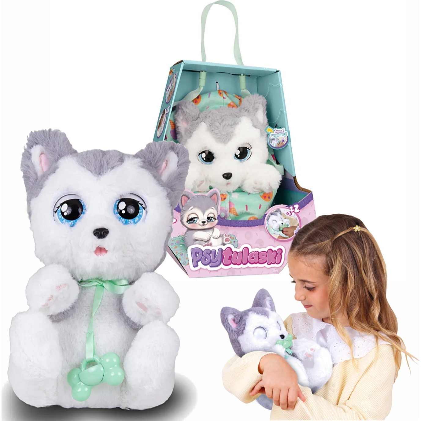 Interaktív Psytulaski Kabalafigura, husky Kutya (GXP-935451)