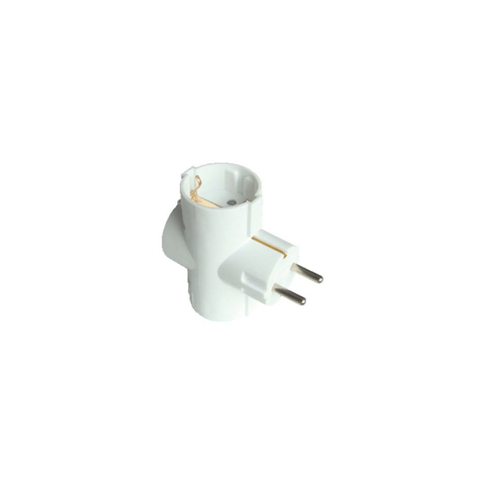 TRACON TDF-B-90 Földelt 90°-al elfordított 3-as T elosztó (TDF-B90)