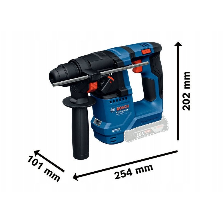 Bosch Professional GBH 18V-18 SDS-Plus-Akkus fúrókalapács 18 V (0611927000)