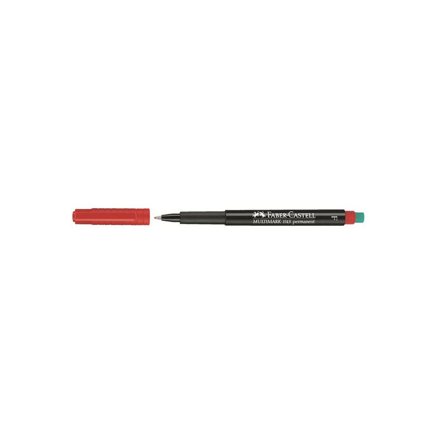 FABER-CASTELL Marker Multimark permanent F rot (151321)