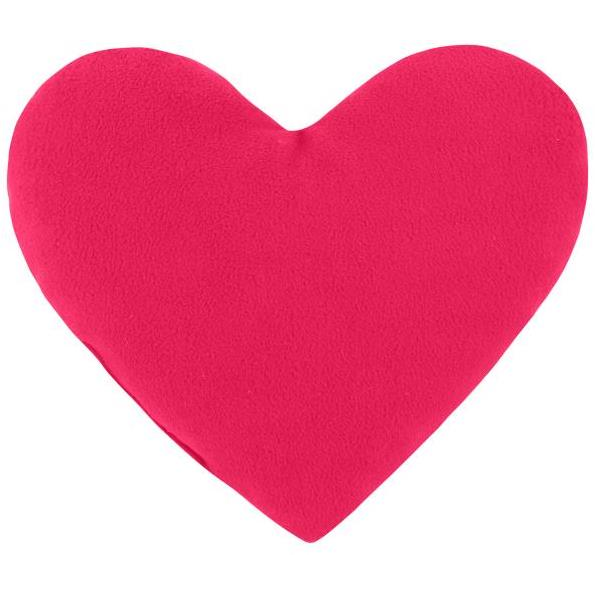 Bellatex Heart fleece, 23 × 25 cm, fuchsia (10413)