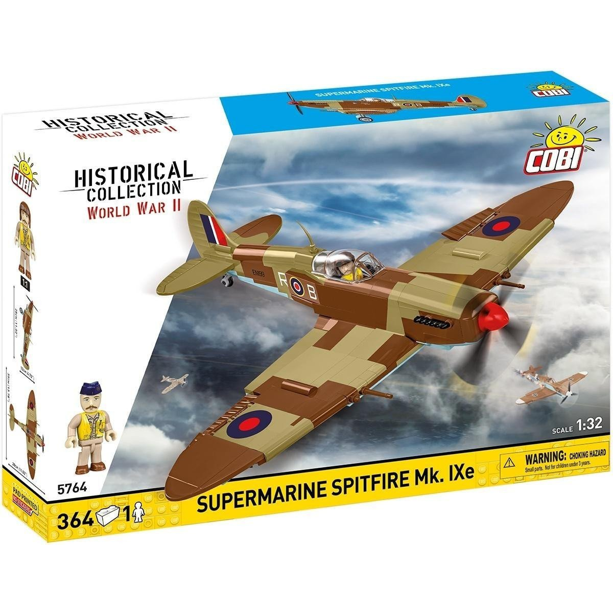 COBI: Supermarine Spitfire Mk. IXe repülőgép építőjáték (5764) (5902251057640)