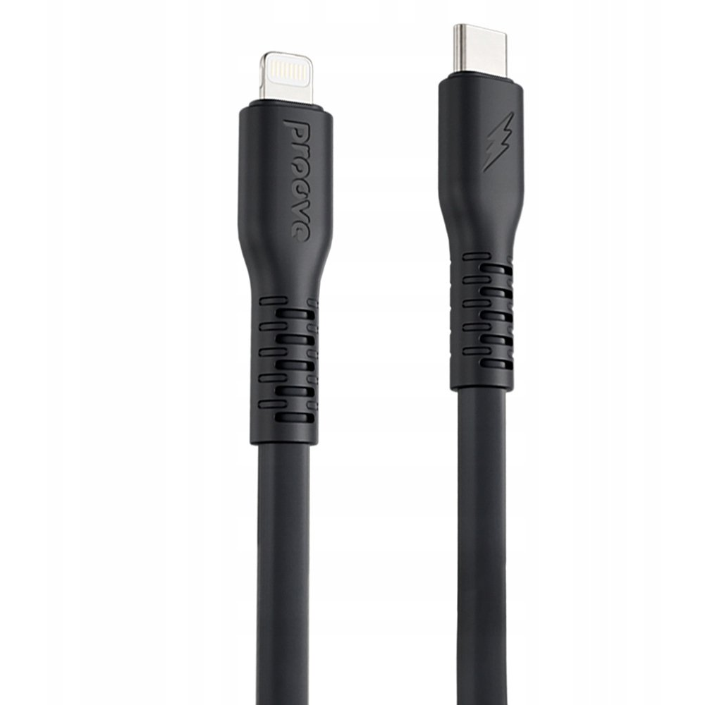 Proove Eternal Type-C - Lightning Kábel 3A 2m - Fekete (CCET27002121)