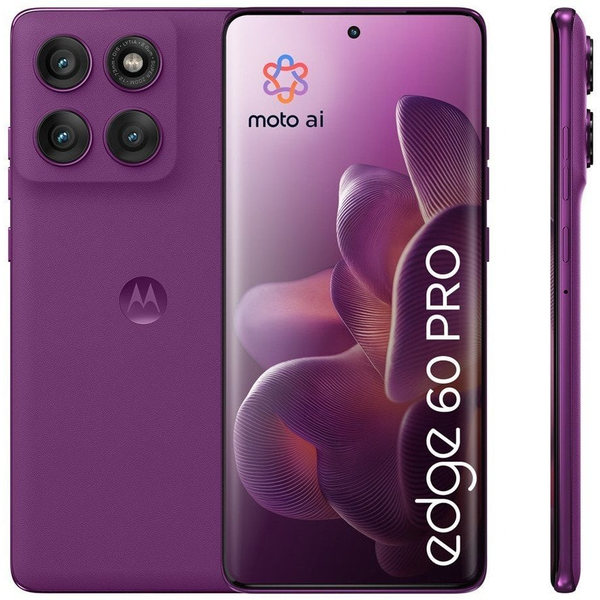 Motorola edge 60 pro 16,9 cm (6.67") SIM doble Android 15 5G USB Tipo C 12 GB 512 GB 6000 mAh Púrpura