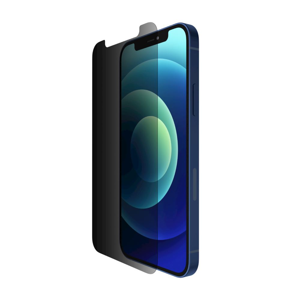 Belkin ScreenForce Tempered Glass Privacy Anti-Microbial iPhone 12/12 Pro kijelzővédő (OVA029zz) (OVA029zz)