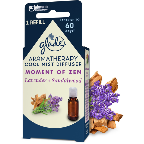 GLADE Aromatherapy Cool Mist Diffuser Moment of Zen utántöltő 17,4 ml