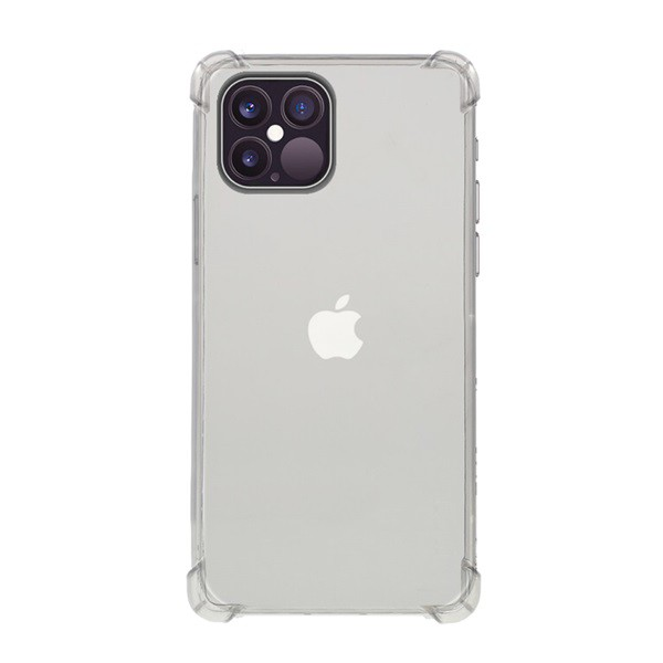 Szilikon telefonvédő (közepesen ütésálló, légpárnás sarok) ÁTLÁTSZÓ [Apple iPhone 12 Pro] (5996591002316)