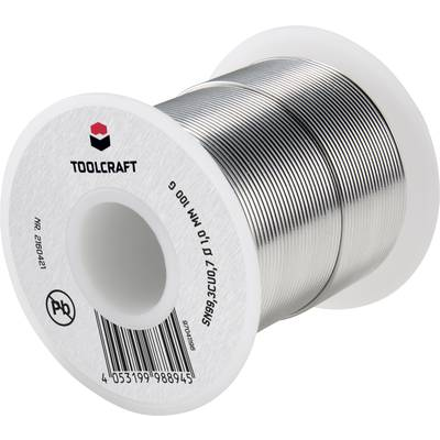 TOOLCRAFT Ólommentes forrasztóhuzal 1 mm 100 g Sn99.Cu0,7, (TO-6481263) (TO-6481263)