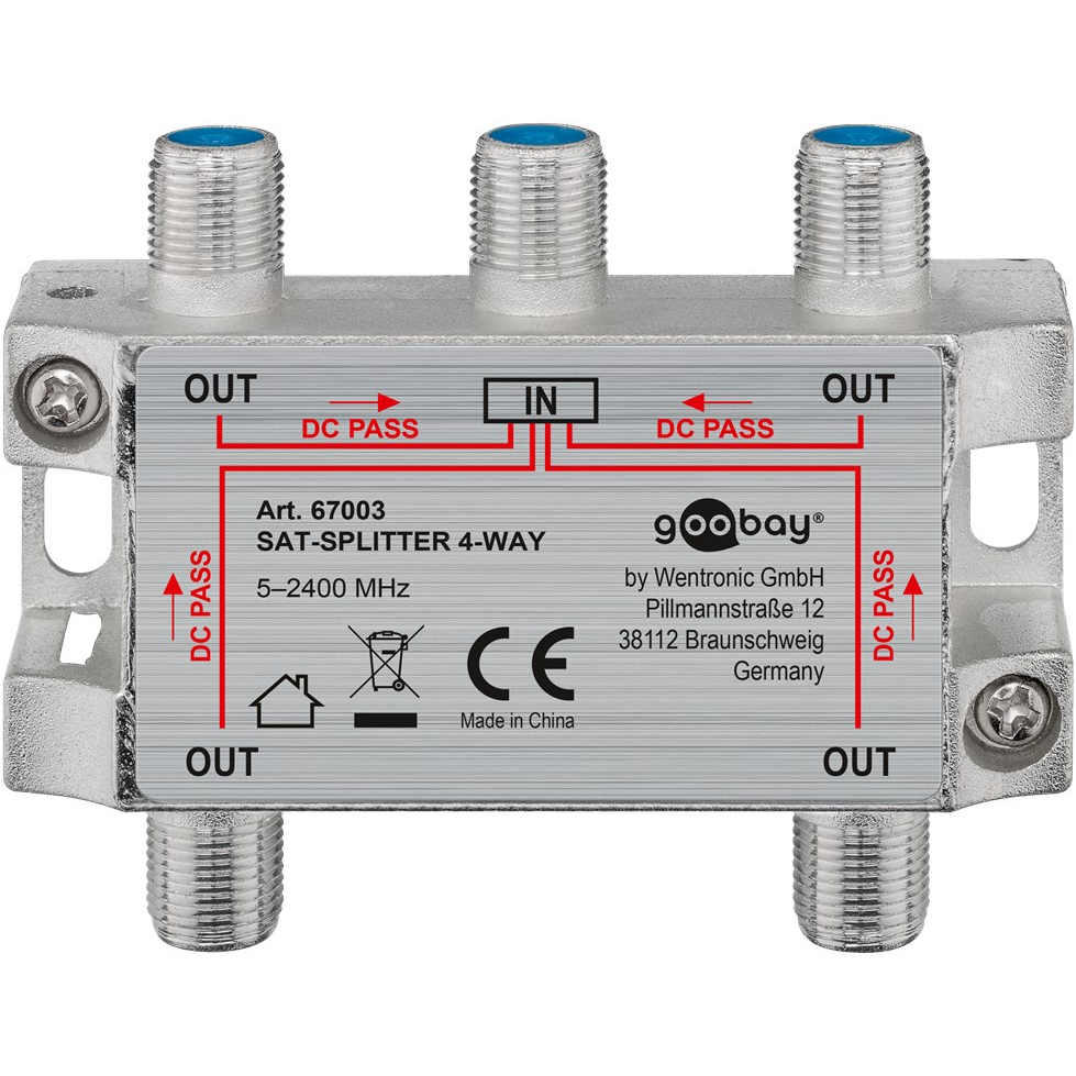 Goobay 67003 SAT elosztó 4 utas (67003)