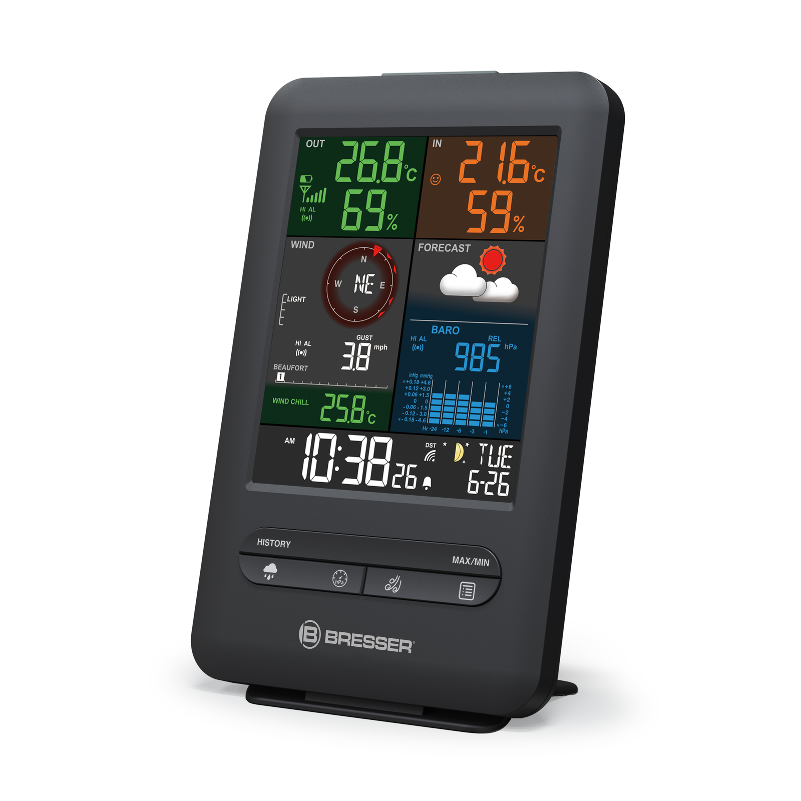 Bresser Wetter Center 5-in-1 Időjárás állomás (7002525)