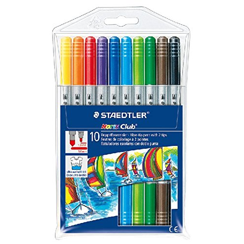 Staedtler Noris Club 1 - 3 mm Kétvégű Filctoll készlet -10 szín (320 NWP10)