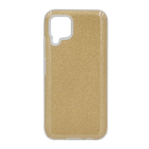 Szilikon telefonvédő (műanyag belső, csillogó hátlap) ARANY [Huawei P40 Lite 4G / Nova 6 SE] (5996457949854)