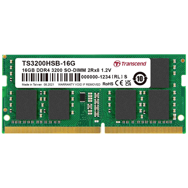 Transcend 16GB DDR4 3200 MHz SO-DIMM Notebook RAM