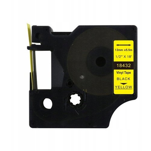 XXX_TF1 (TelForceOne) Taśma winylowa DYMO D1 18432 12mm x 5.5m S0718450 zamiennik