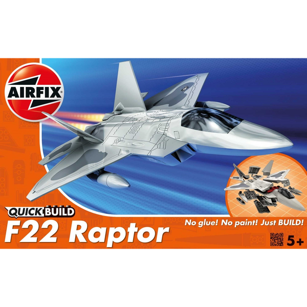 Airfix QUICKBUILD F-22 Raptor vadászrepülőgép műanyag modell (1:72)