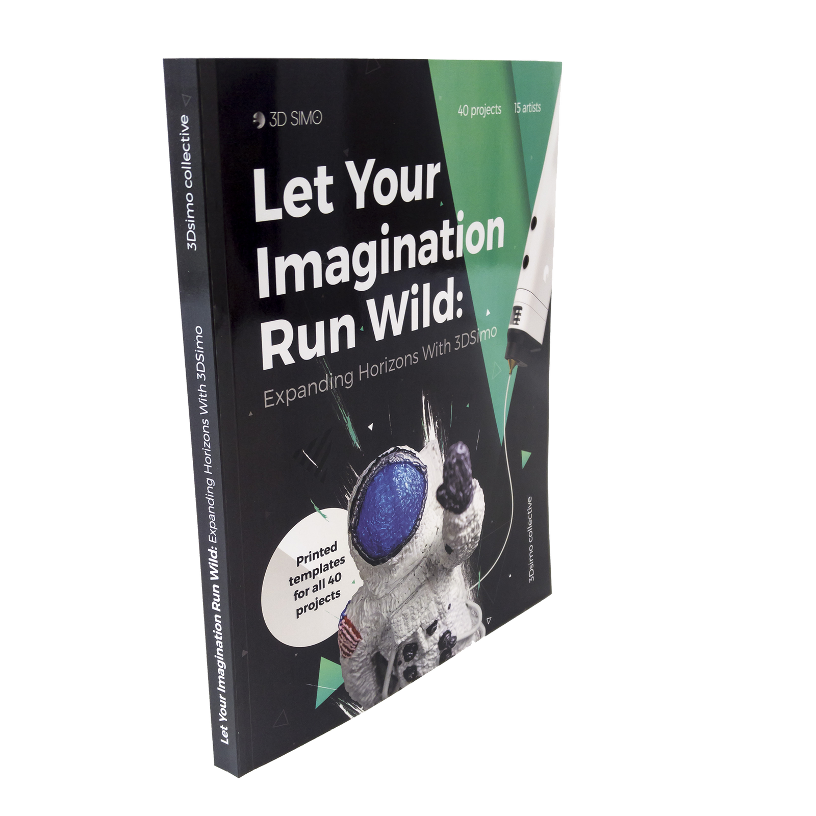 3DSimo Let Your Imagination Run Wild: Expanding Horizons With 3DSimo könyv + Sablon füzet