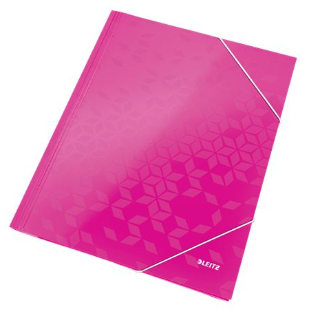 Leitz WOW karton gumis mappa rózsaszín (39820023) (Leitz39820023)