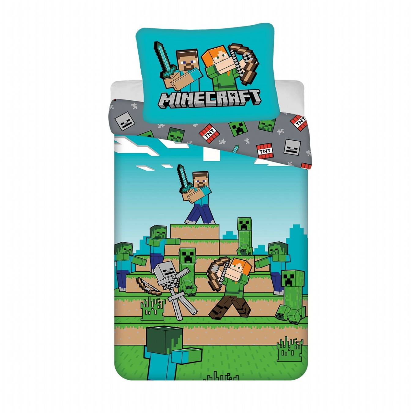 JERRY FABRICS Ágyneműhuzat - Minecraft We Got This, 140×200 + 70×90 cm (8592753040317)