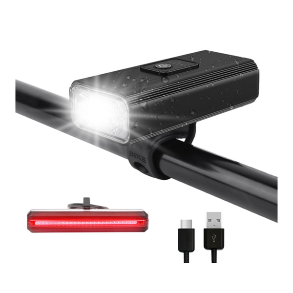 SVÍTILNA NA KOLO SUPERFIRE 200lm USB AKUMULÁTOR