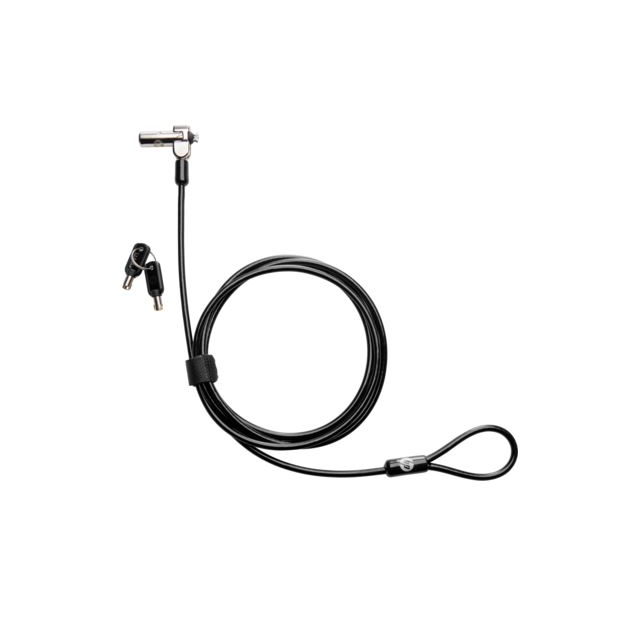 HP Nano Keyed Cable Lock lankový zámek Černá, Metalická 1,83 m (hp-1AJ39AA)