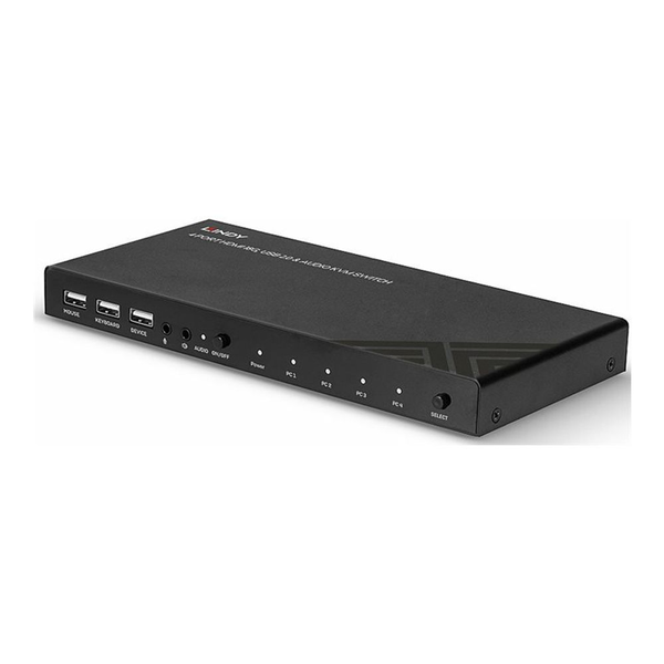 Lindy 32810 KVM превключвател Черен