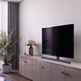 Hama  TV-Standfuß, schwenkbar, neigbar, höhenverstellbar, 165 cm (65) bis 40 kg TV talp Billenthető, Dönthető 81,3 cm (32) - 165,1 cm (65) Állítható magasságú (00220869)