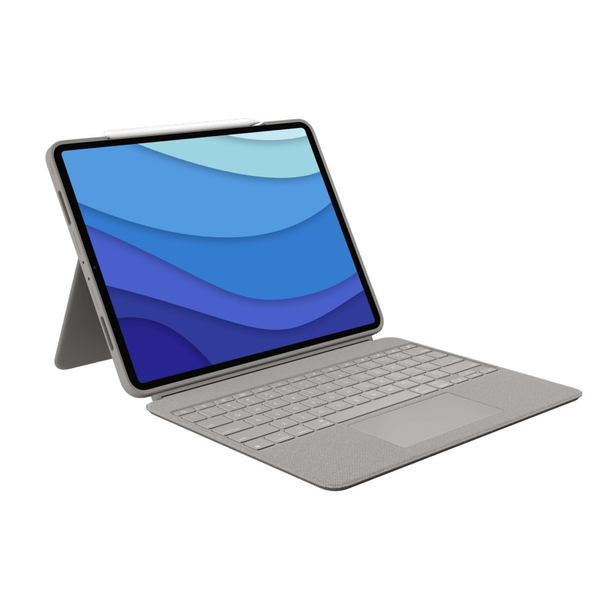 Logitech Combo Touch QWERTY US International Smart Connector Grå