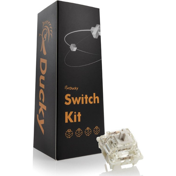 Ducky Ducky Gateron G Pro White Switches, mechanisch, 3-Pin, linear, MX-Stem, 38g - 110 Stück