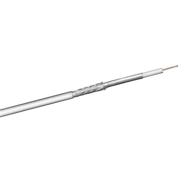 Goobay SAT KKS 100-68 50m koaxiální kabel bílý