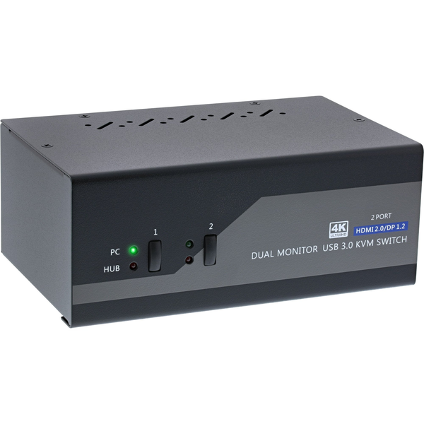 InLine 62642I switch-uri pentru tastatură, mouse și monitor (KVM) Negru