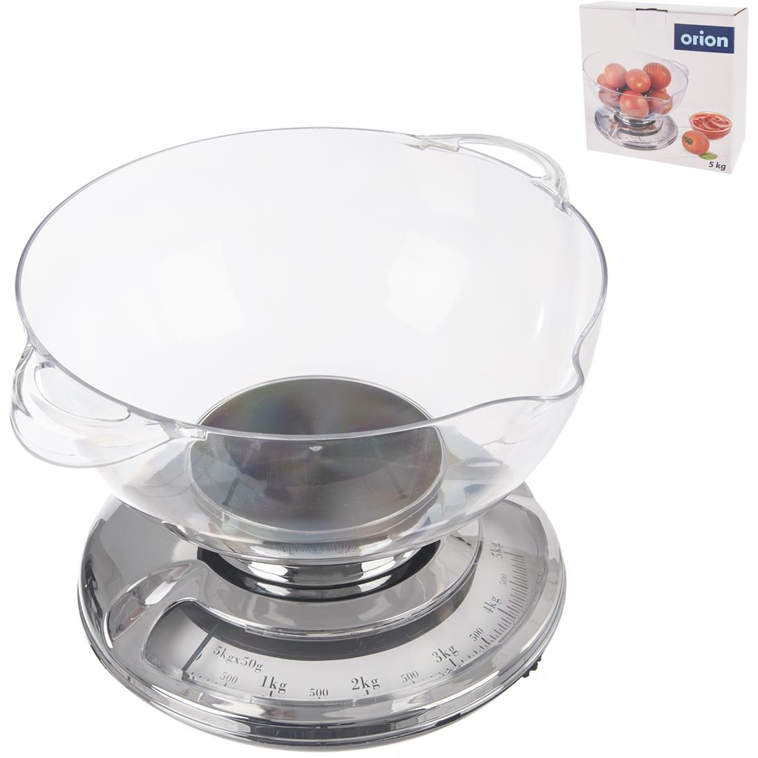 ORION Mechanikus mérleg 5 kg UH + tál 2,4 l (131814)