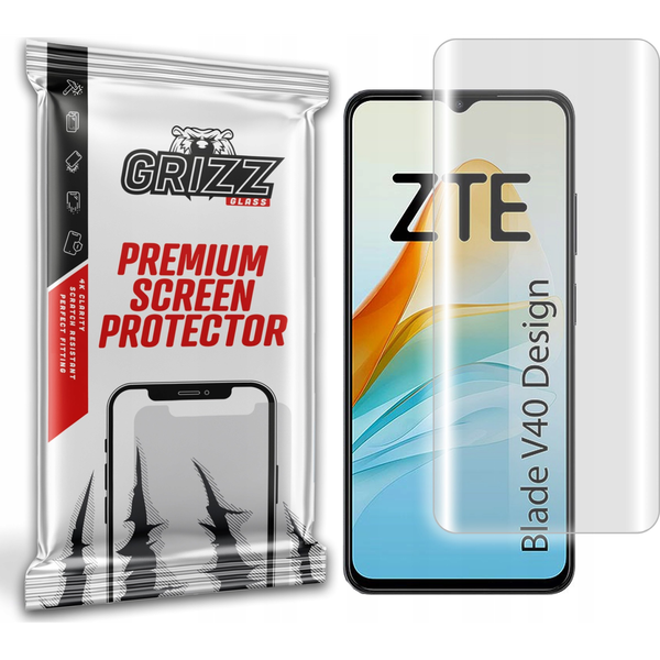  GrizzGlass Folia hydrożelowa GrizzGlass Hydrofilm do ZTE Blade V40 Design
