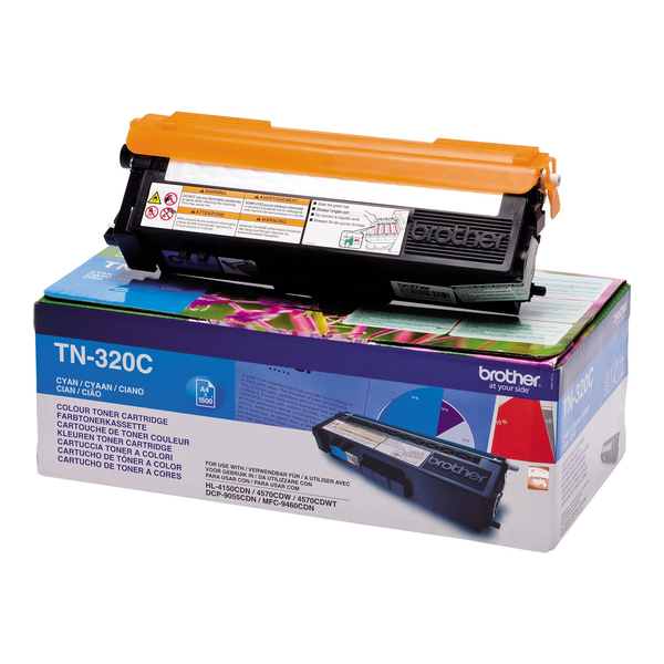 Brother TN-320C tonerpatron 1 stk Original Blå