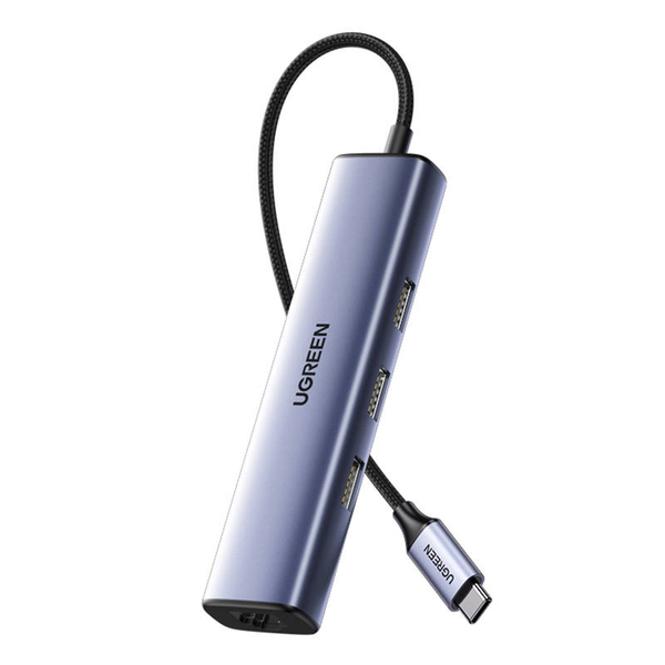 Ugreen 60600 replicatore di porte e docking station per laptop Cablato Thunderbolt 3 Grigio