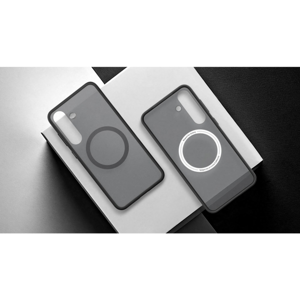 Husa de protectie Samsung Clear Magnet Case pentru Galaxy S25+, Black