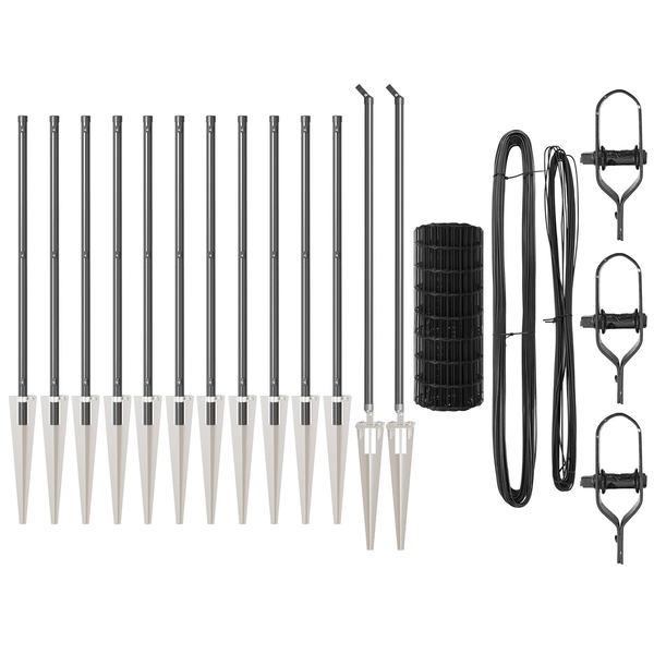Euro Kerítés 13 Cölöppel 0.6x25 m Horganyzott Acél Szürke