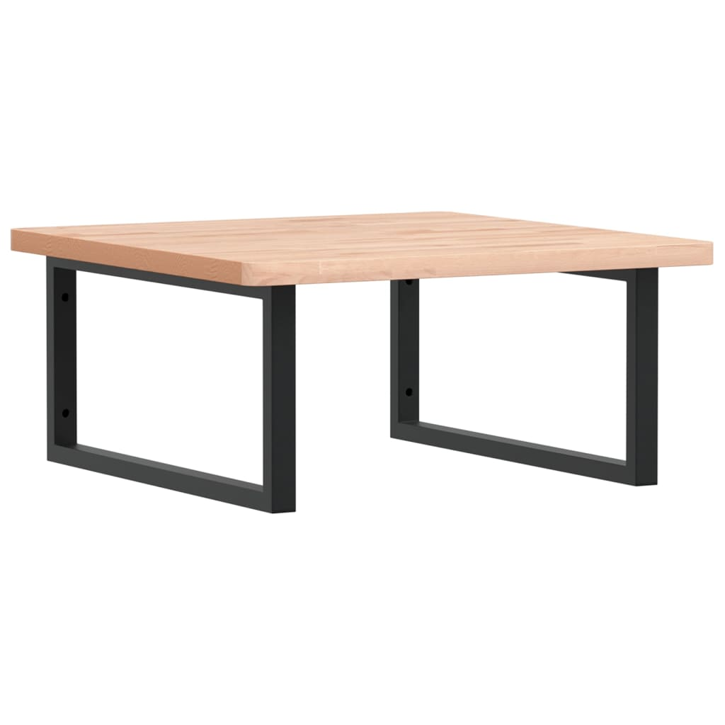 acél és tömör bükkfa falra szerelhető mosdópolc (3302501)