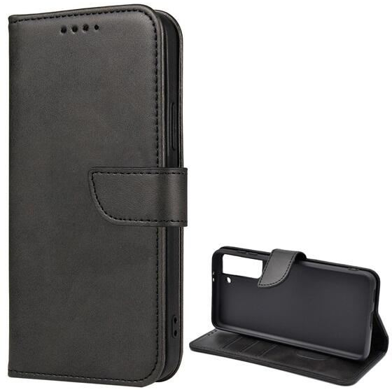 Gigapack Samsung Galaxy S21 (SM-G991) 5G bőr hatású prémium fliptok fekete (GP-113005) (GP-113005)