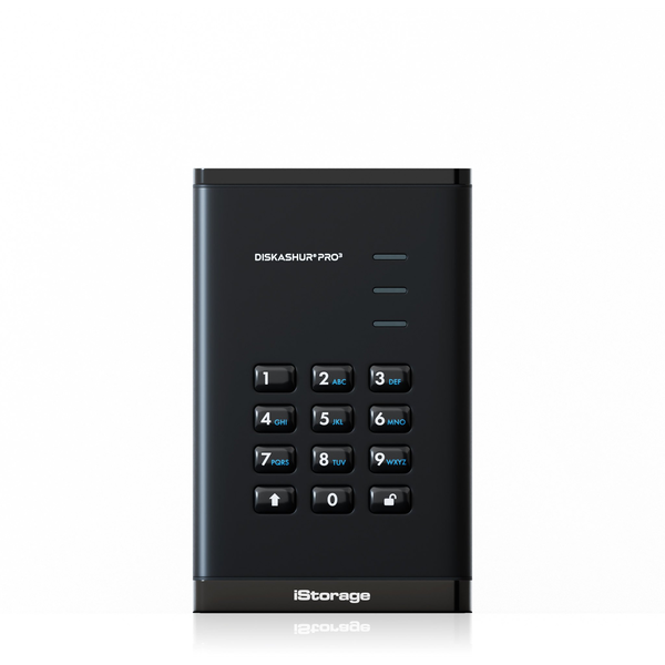 iStorage diskAshur PRO3 SSD 4 TB USB Type-A / USB Type-C 3.2 Gen 1 (3.1 Gen 1) Zwart