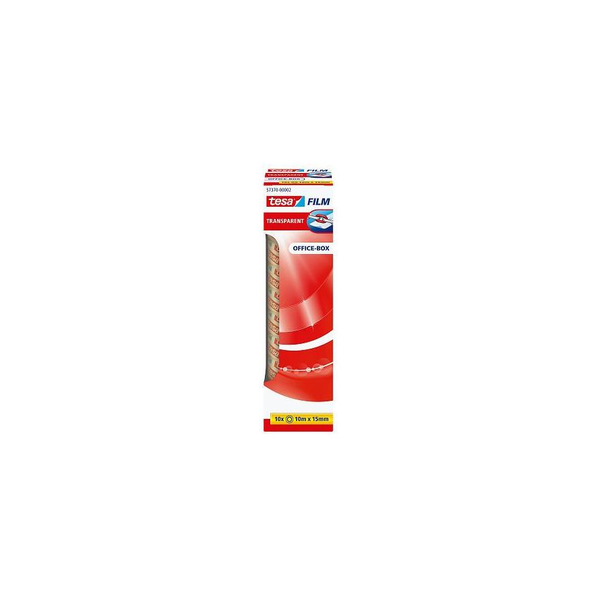 tesafilm Office Box Rolle 10m 15mm transparent         10St.