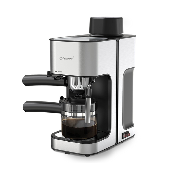 Maestro MR-411 Eszpresszó Kávéfőző 800 Watt - Fekete / Ezüst