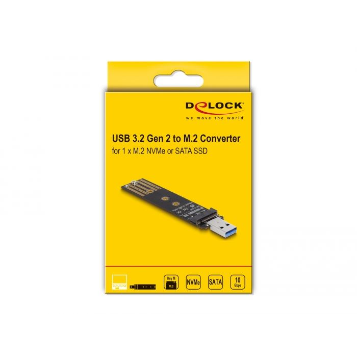 Delock USB 3.2 Gen2 - M.2 NVMe adapter (64197) (del64197)
