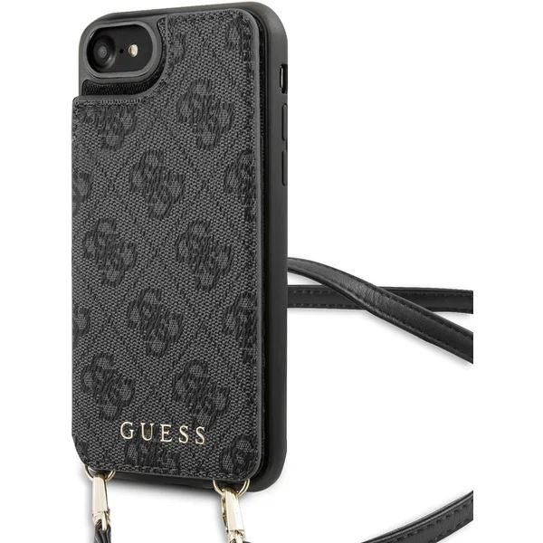 Guess 4G Crossbody Cardslot Apple iPhone 7/8/SE (2020) tok szürke (GUHCI8CB4GG) (GUHCI8CB4GG)