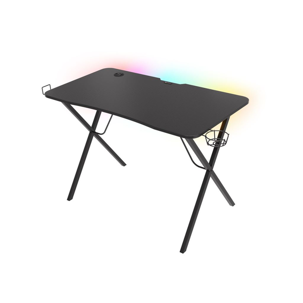 Natec Genesis Holm 200 RGB gaming asztal fekete (NDS-1606)