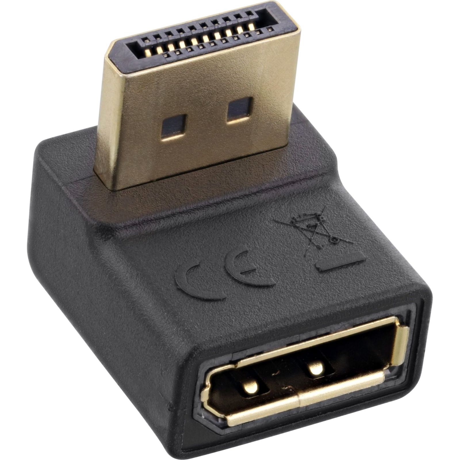 InLine 17199O csatlakozó átlakító DisplayPort male DisplayPort Fekete (17199O)