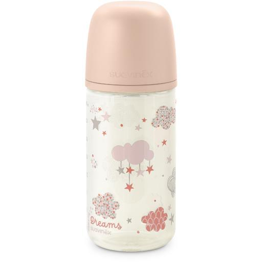 Suavinex Dreams fiziológiai sx 0m+ SF 240 ml rózsaszínű (8426420083027)